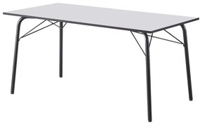 Jedálenský stôl 160 MALAK (biela + čierna) (pre 6-8 osôb). Vlastná spoľahlivá doprava až k Vám domov. 1091469