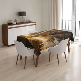 Sablio Obrus Vlak na stanici pri východe slnka - 130x170 cm