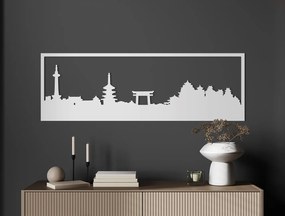 drevko Obraz Kjóto panoráma Rozmer obrazu: 29,5 x 89 cm, Farba dekorácie: Čierna