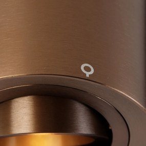 Moderné 1-fázové koľajnicové bodové svetlo tmavo bronzové - Rondoo Up