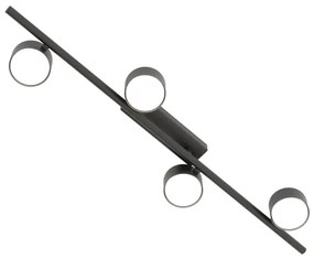 Stropné svietidlo BET 4xGX53/12W/230V čierna