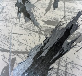 Koberec Allianz 6310 GREY – sivý obdĺžnik s abstraktným vzorom Rozmer: 60x100 cm