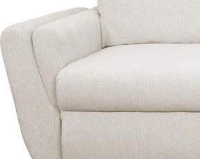 Rohová sedačka Helvetius, krémová látka