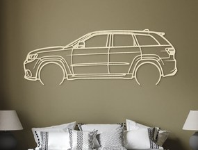 drevko Obraz Jeep Grand Cherokee Rozmer obrazu: 31 x 86 cm, Farba dekorácie: Čierna