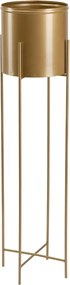 KOVOVÝ KVETINÁČ SO STOJANOM GOLDEN 95X21 CM ZLATÁ