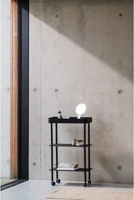 Čierny kovový pojazdný regál 60x97x30 cm Nolle – noo.ma