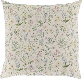 Ružová obliečka na vankúš s divokými kvetmi Aix Wild Flowers - 50*50 cm