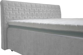 Posteľ Rita 180x200 cm, svetlo šedá látka