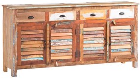 furniture-nabytek.cz - Masívna komoda Wakefield z recyklovaného dreva, lakovaná, viacfarebná – 182×45×90 cm