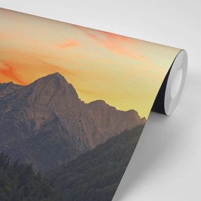 Samolepiaca fototapeta západ slnka na horách - 150x100