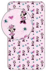 JERRY FABRICS Plachta Minnie Flowers 02 Bavlna, 90/200 cm