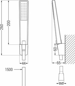 Mexen R-72 súprava bodovej sprchy, chróm - 785725052-00