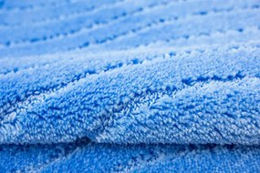 Kúpeľňový koberček Sara svetlomodrý, vlny