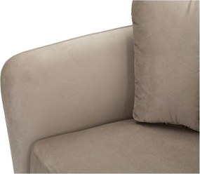 Taupe zamatové kreslo Kiev – Mauro Ferretti