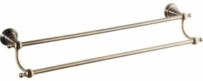 SAPHO 1318-11 Diamond dvojitý držiak uterákov 60 cm, bronzová