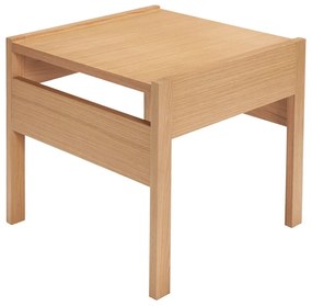 Odkladací stolík s doskou v dubovom dekore 50x50 cm Forma – Hübsch