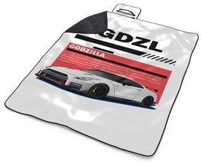 Sablio Plážová deka Nissan GTR 35 Godzilla: 200x140 cm