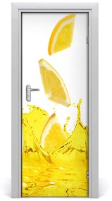 Fototapeta na dvere samolepiace citrónová šťava 85x205 cm