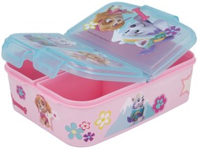 Multibox na desiatu pre dievčatá Labková patrola / Paw Patrol s 3 priehradkami