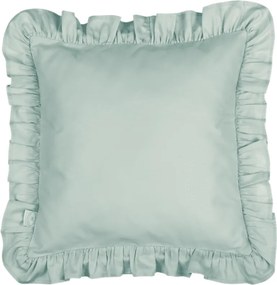 Vankúš s volánom zelená 40x40cm