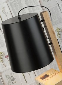 Stojacia lampa cambridge s poličkami čierna MUZZA