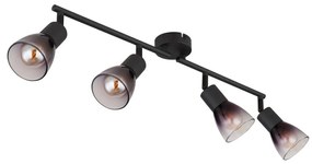 Globo 54312-4 - Bodové svietidlo SATELLA 4xE14/25W/230V čierna