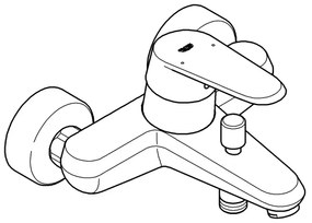 GROHE 33390002 - Vaňová batéria EURODISC COSMOPOLITAN DN 15, lesklý chróm