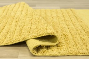 Bavlnený koberček Kilim so strapcami žltý