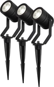 Nedis ZBLOS10RGBW3-SADA 3x LED RGBW stmievateľné vonkajšie svietidlo LED/3W/230V IP65 Wi-Fi Tuya