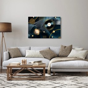 Obraz - Zlaté kruhy (90x60 cm)