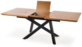 Rozkládací jídelní stůl Capital 160/200 cm zlatý dub/černý