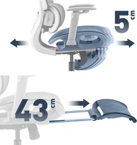 Masážne kancelárske kreslo Visioner 8.3 sivé