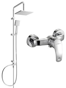 Mexen Tord sprchový set s dažďovou sprchou a sprchovou batériou Fabia, chrómová, 746540200-00