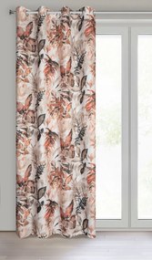 ZÁVES NA KRÚŽKOCH ADELINE 140X250 CM LISTY