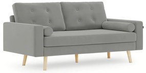 Sivá 3miestna pohovka MANDI VELVET
