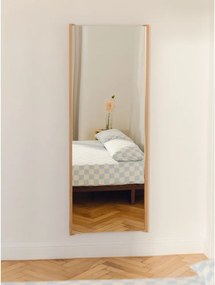 Nástenné zrkadlo s dreveným rámom 60x160 cm Lun – noo.ma