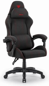 Ergonomické látkové herné kreslo HC-1014 červená