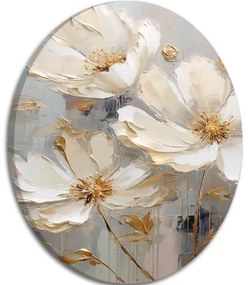 Okrúhle obrazy s akrylom Kvety v plesových šatách | different dimensions