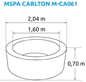 Mspa | Vírivý bazén MSPA Carlton M-CA062 | 11400298