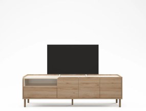 TV stolík v dekore duba v prírodnej farbe 180x55,5x44 cm Monza – Marckeric