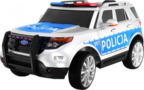 Ramiz Detské policajné SUV na batérie na diaľkové ovládanie + sirény + svetlá + megafón