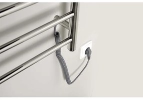 Sapho - Elektrický sušiak na uteráky REDONDO 130W/230V 63x116 cm lesklý chróm