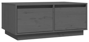 vidaXL Konferenčný stolík sivý 80x50x35 cm borovicový masív