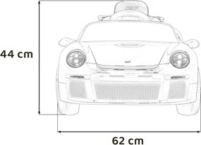 Elektrické autíčko RUF CTR3 biele