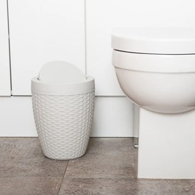 Svetlobéžový kúpeľňový kôš Addis Premium, 5 l