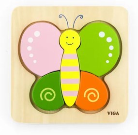 Prvé detské puzzle Viga 50170 motýľ