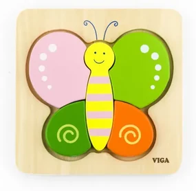 Prvé detské puzzle Viga 50170 motýľ