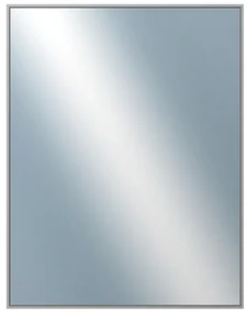 DANTIK - Zrkadlo v rámu, rozmer s rámom 70x90 cm z lišty Hliník šedá (7269006)