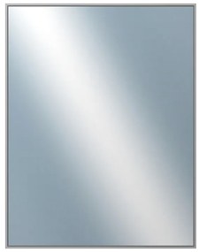 DANTIK - Zrkadlo v rámu, rozmer s rámom 70x90 cm z lišty Hliník šedá (7269006)