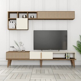 TV szekrény Milan TV - Walnut, Cream
